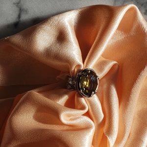 Silpada Green CZ Ring